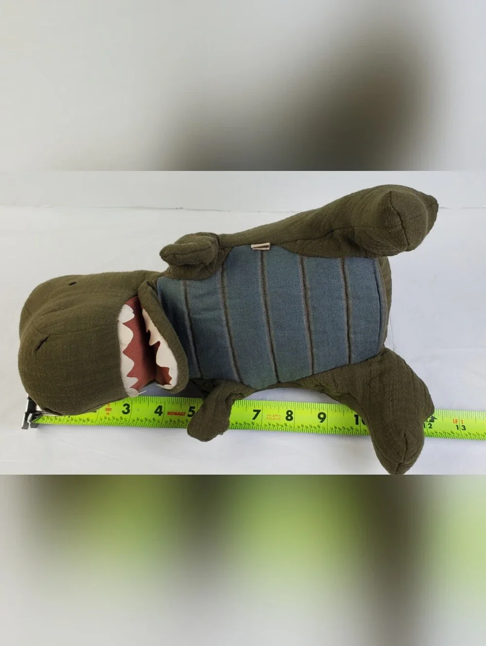 Maileg 2020 Gantosaurus Rex Dinosaur Hand Puppet Cotton Linen Soft - EUC